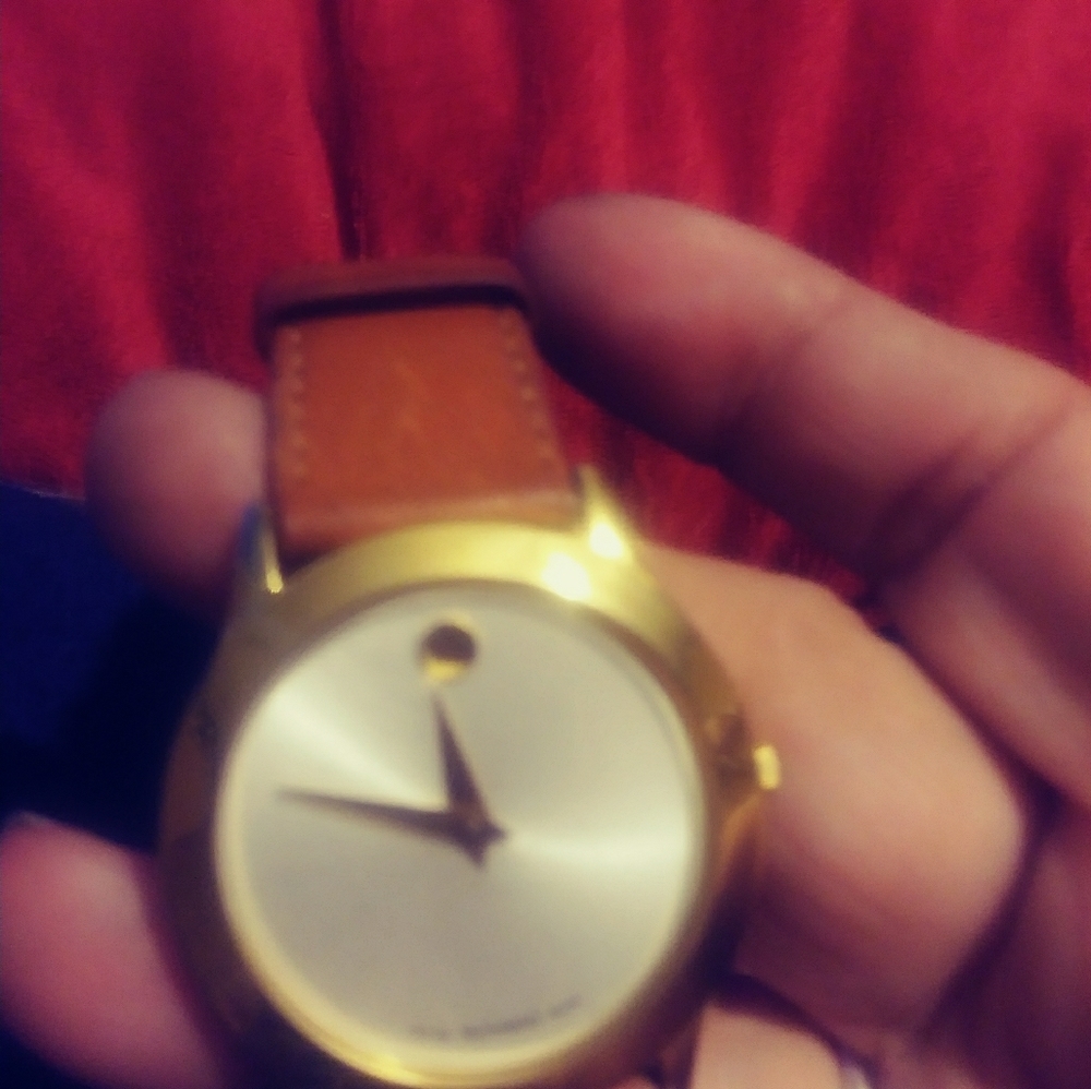 Movado Museum gold-plated signature 6008 watch